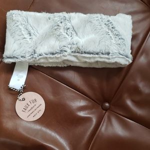 West Elm faux fur headband